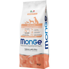 Сухий корм для собак Monge Dog All Breeds Puppy & Junior лосось з рисом 12 кг (8009470011211)