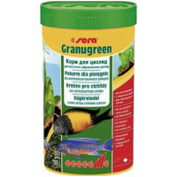 Корм для риб Sera Granugreen для рослиноїдних цихлід 250 мл (4001942003926)
