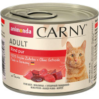 Вологий корм для дорослих котів Animonda Carny Adult яловичина 200 г (4017721837071)