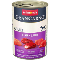 Вологий корм для дорослих собак Animonda GranCarno Original Adult яловичина та ягня 400 г (4017721827331)