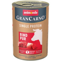 Вологий корм для дорослих собак Animonda GranCarno Single Protein яловичина 400 г (4017721824279)