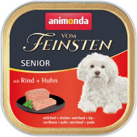 Вологий корм для літніх собак Animonda Vom Feinsten Adult яловичина та курка 150 г (4017721823210)