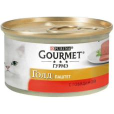 Вологий корм для котів Gourmet Gold паштет 85 г яловичина