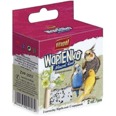 Мінеральний камінь Vitapol Wapienko Mineral Block для папуг з чорним кмином 2 шт / 35 г (5904479020574)