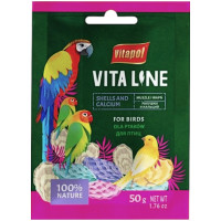 Кальцій для птахів Vitapol Vitaline Shells and calcium 50 г (5904479020437)