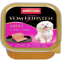 Вологий корм для дорослих собак Animonda Vom Feinsten Adult індичка та ягня 150 г (4017721829656)