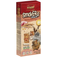Корм для гризунів Vitapol Smakers Snack снекі з беконом 2 шт / 90 г (5904479011190)