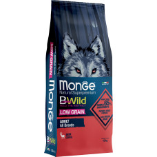 Сухий корм для собак Monge Dog Bwild Low Grain оленина 12 кг (8009470011792)