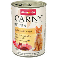 Вологий корм для кошенят Animonda Carny Kitten коктейль з птицею 400 г (4017721837477)