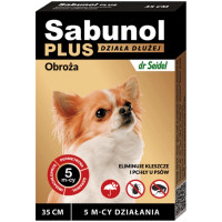 Нашийник від кліщів і бліх Sabunol Plus 35 см (5901742001537)