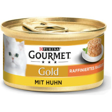 Вологий корм для котів Gourmet Gold ніжні биточки 85 г курка
