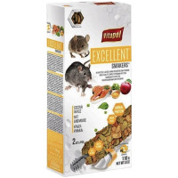 Корм для щурів та мишей Vitapol Excellent Smakers Snack снекі 2 шт / 110 г (5904479051516)