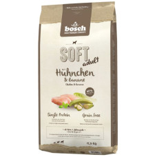 Сухий корм для дорослих собак Bosch Soft Chicken & Banana 12.5 кг (4015598011266)