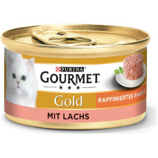 Вологий корм для котів Gourmet Gold ніжні биточки 85 г лосось