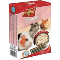 Корм для гризунів Vitapol Milk and Honey Drops дропси молочно-медові 75 г (5904479010353)