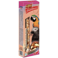 Корм для великих папуг Vitapol Smakers Snack XXL снекі з мигдалем 2 шт / 250 г (5904479027139)