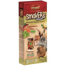 Корм для гризунів Vitapol Smakers Snack снекі з овочами 2 шт / 90 г (5904479011084)