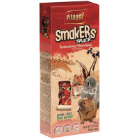 Корм для гризунів Vitapol Smakers Snack снекі з полуницею 2 шт / 90 г (5904479011176)